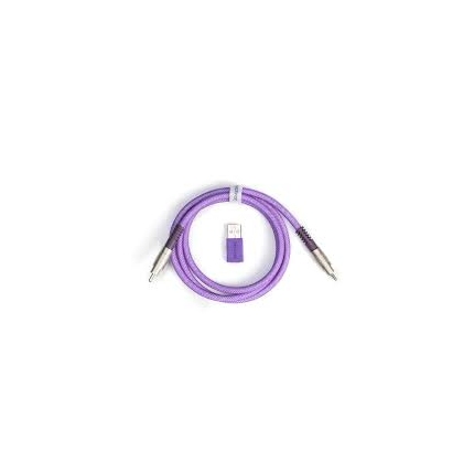 Кабел за клавиатура Keychron Double-Sleeved Geek USB-C - USB-C, Purple